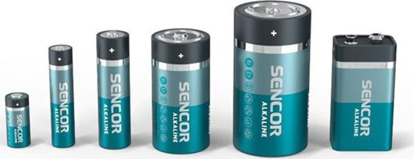 Αλκαλική μπαταρία Sencor, AA (LR6), AA, 1.5V, Sencor, blistr, 6-pack