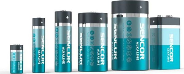 Αλκαλική μπαταρία Sencor, AA (LR6), AA, 1.5V, Sencor, blistr, 6-pack