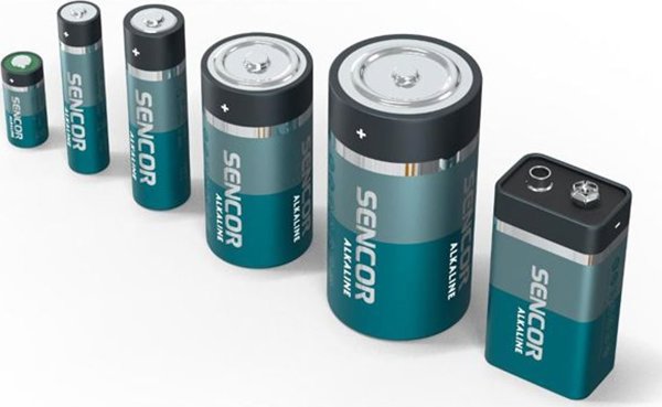 Αλκαλική μπαταρία Sencor, AA (LR6), AA, 1.5V, Sencor, blistr, 6-pack