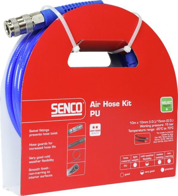 Σετ σωλήνα αέρα SENCO Senco PU 10mm (12.5 mm εξωτερικά), 10m