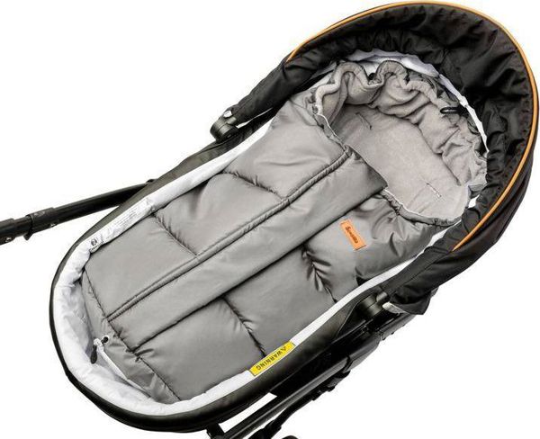 Sensillo Υπνόσακος Combi 3 σε 1, Καπιτονέ με Επένδυση Fleece, Αδιάβροχος, Γκρι