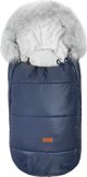 Sensillo Υπνόσακος Orso Blue Pearl 100x45cm, Αδιάβροχος με Εσωτερική Επένδυση Fleece και Αποσπώμενη Γούνα