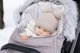 Sensillo Υπνόσακος Orso Blue Pearl 100x45cm, Αδιάβροχος με Εσωτερική Επένδυση Fleece και Αποσπώμενη Γούνα