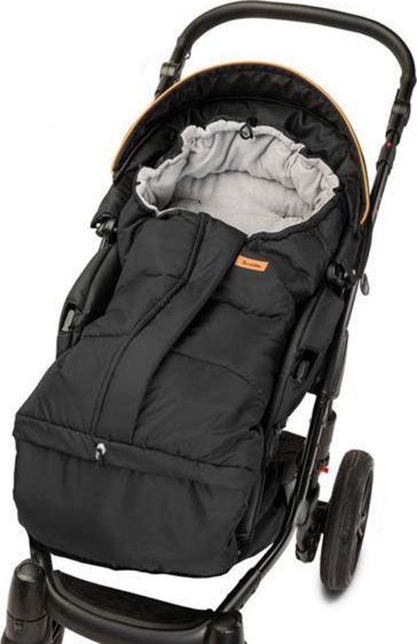 Sensillo Υπνόσακος Καροτσιού Combi 3w1 Polar, Αδιάβροχος με Fleece, Black/Grey