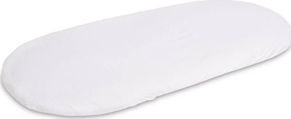 Sensillo Σεντόνι για Λίκνο Jersey 100% Βαμβακερό Λευκό 90x40cm με Λάστιχο