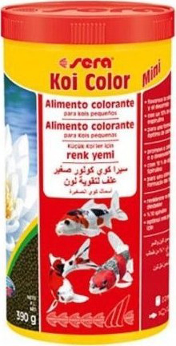 Sera Koi Color Nature Mini - Βασική Τροφή για Ψάρια Koi, 1000ml (2mm)