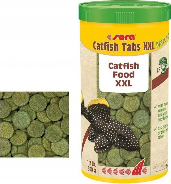 Sera Catfish Tabs Nature XXL Τροφή για Γατόψαρα και Loaches, 1000ml