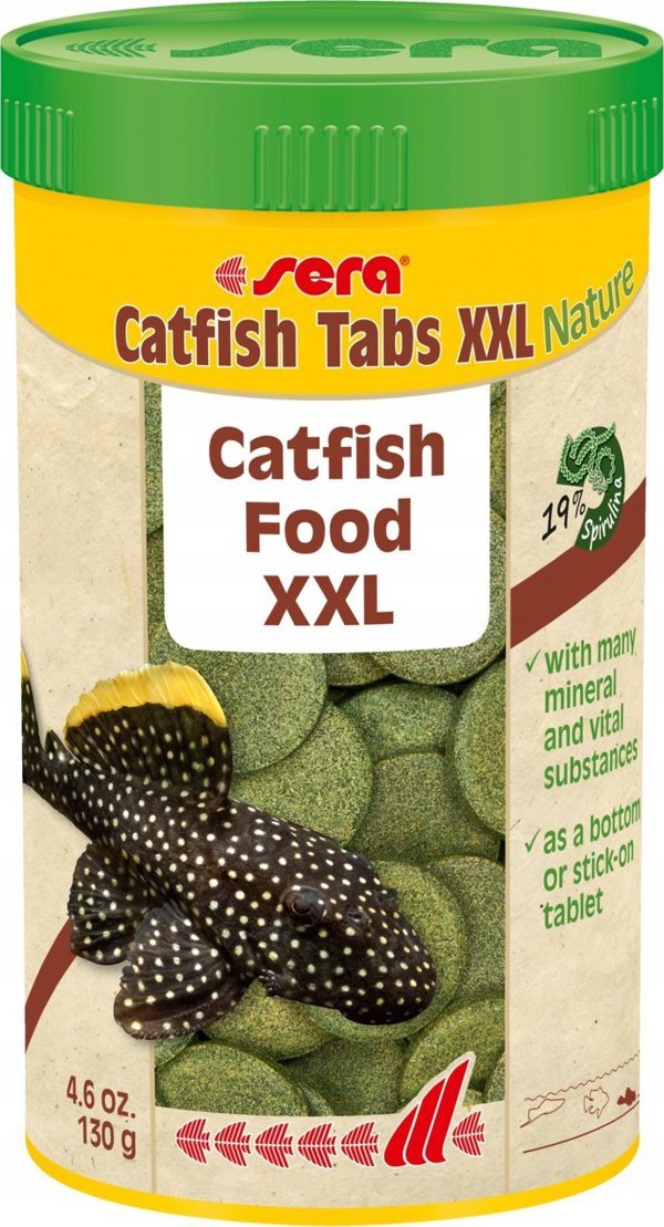 Sera Catfish Tabs Nature XXL Τροφή για Γατόψαρα και Loaches, 1000ml