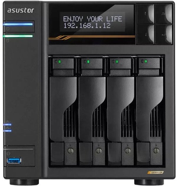Asustor LOCKERSTOR 4 AS6704T διακομιστής αρχείων 4-θέσεων, Intel Celeron N5105, 8GB RAM