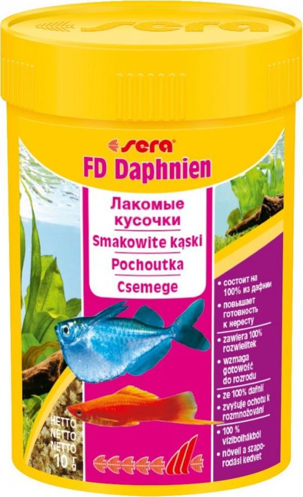 Sera FD Daphnia 100ml - Φυσική Λιχουδιά για Ψάρια Ενυδρείου