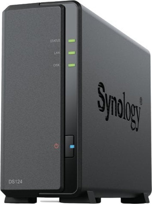 Σερβερ Synology Synology DiskStation DS124 διακομιστής δεδομένων NAS δίκτυο LAN Μαύρο RTD1619B