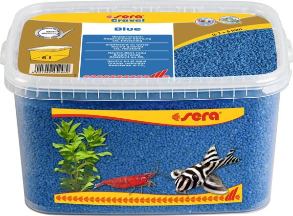 Sera Gravel Blue, Χαλίκι Ενυδρείου, Μπλε, 2-3 mm, 3 L
