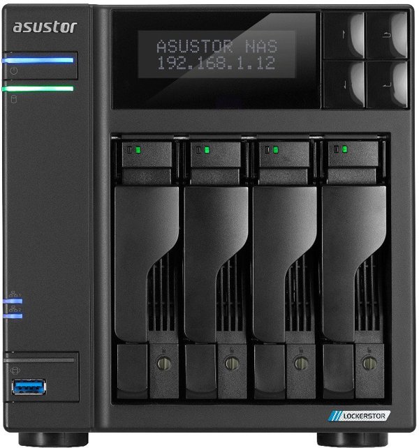 Asustor LOCKERSTOR 4 AS6704T Εξυπηρετητής Αρχείων 4-κολωνάτος, Intel Celeron N5105 Τετραπύρηνος 2.0GHz, 16GB RAM DDR4, 4x M.2 PCIe (NVMe), 2x 2.5 GbE, 2x USB 3.2, HDMI 2.0b, 1x PCIe