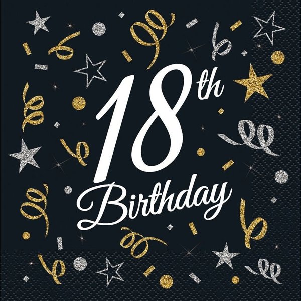 Χαρτοπετσέτες Happy Birthday 18stka 20τεμ