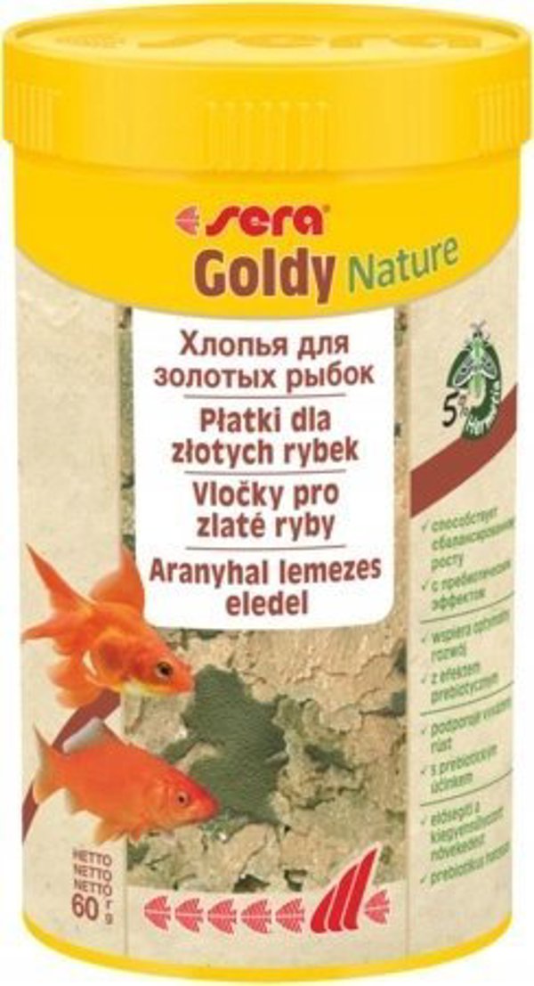 Sera Goldy Nature 250 ml, νιφάδες - premium τρόφιμα 8040202 4001942453318