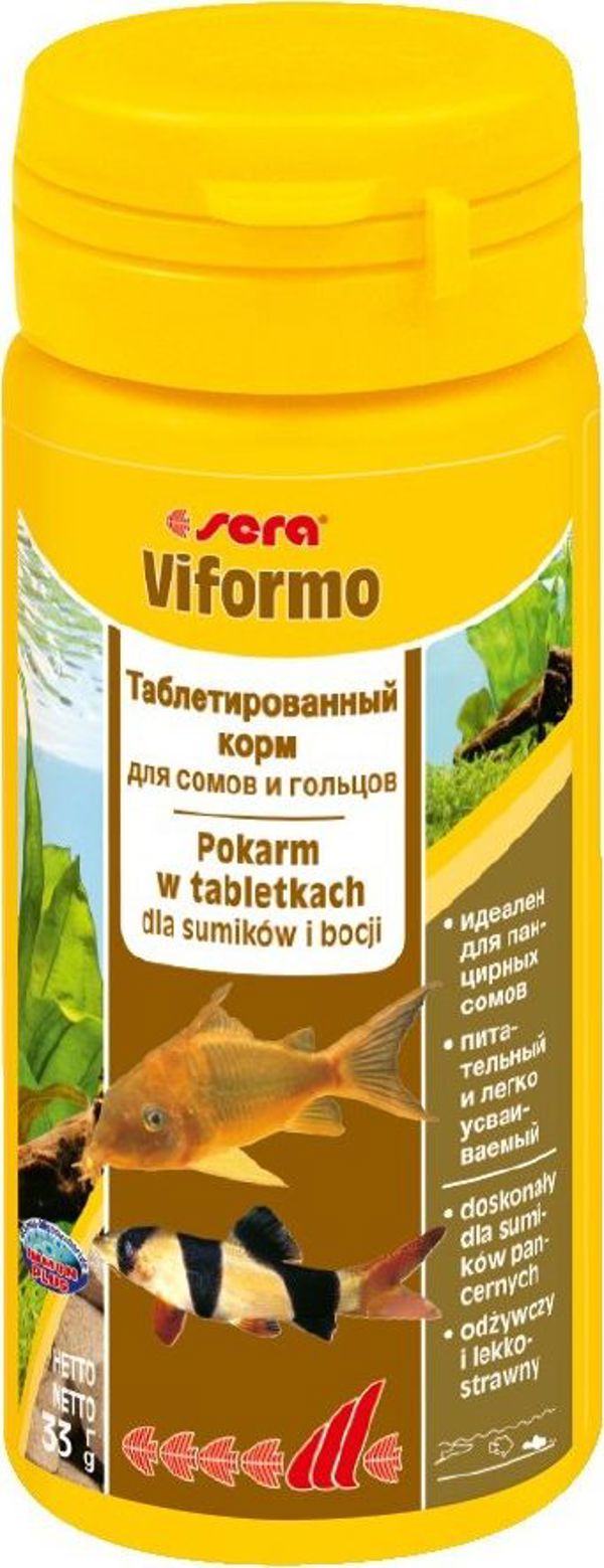 Sera Viformo Nature Τροφή για Γατόψαρα και Loaches σε Ταμπλέτες, 50ml