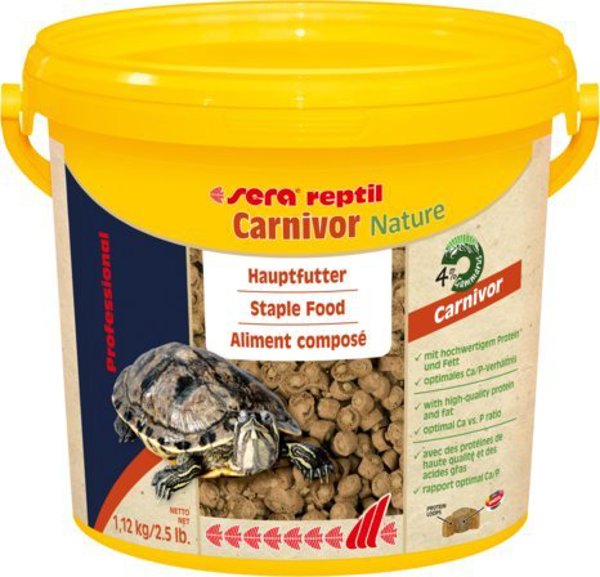 Sera Reptil Professional Carnivor Nature, Τροφή για Χελώνες, 3.800ml (1.12kg)