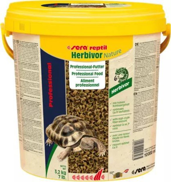Sera Reptil Professional Herbivor Nature Τροφή για Φυτοφάγα Ερπετά, 10L, Κόκκοι