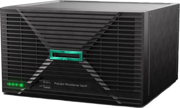 Serwer HP HPE PL MicroServer Gen11 E-2434 (3.4/4C) 1x32G 2x4TB/7.2 (801888) 4LFF/4SFF-NHP VROC 4x1G iLo6 180W NBD111 Smart Choice