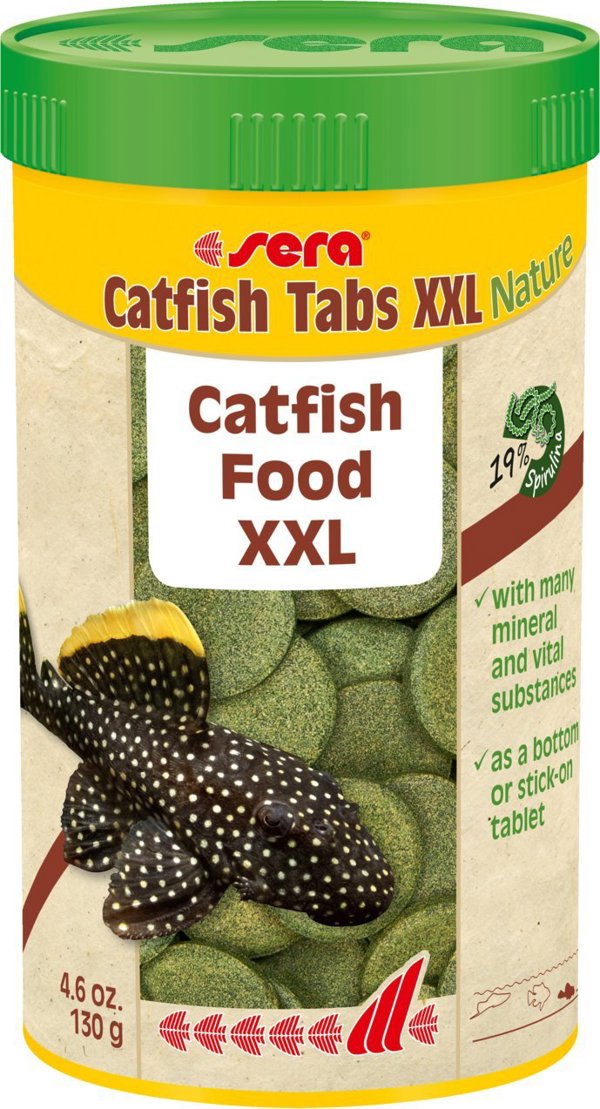 Sera Catfish Tabs Nature XXL 250 ml, δισκίο - τροφή για loaches και γατόψαρα 8040159 4001942004985