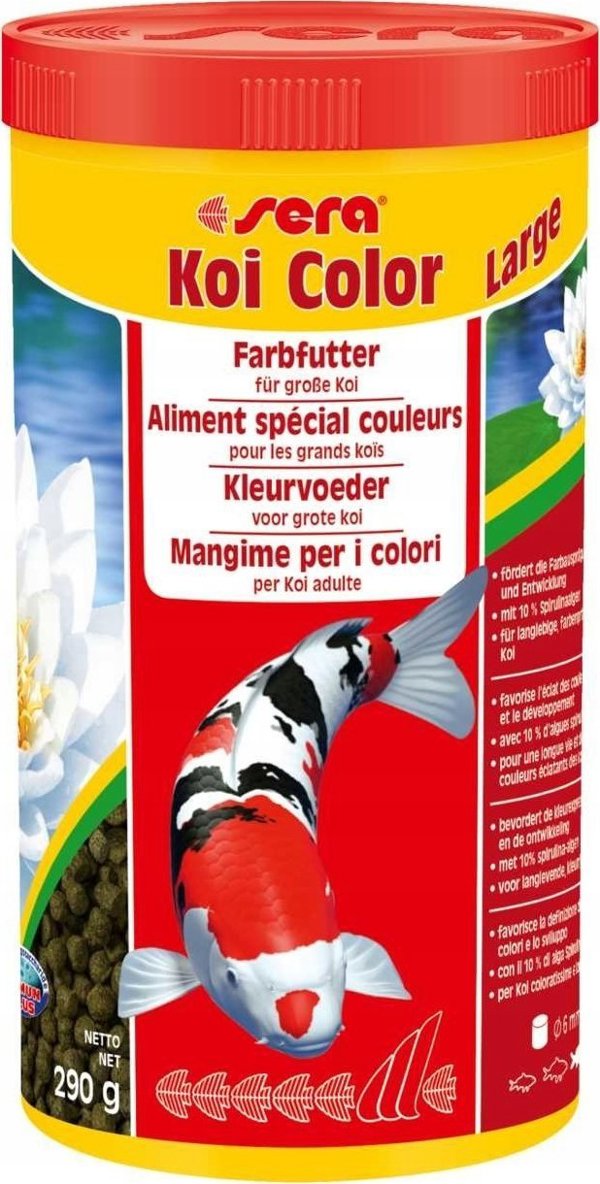 Sera Koi Color Large 1.000ml - Βασική Τροφή για Ψάρια Koi σε Κόκκους