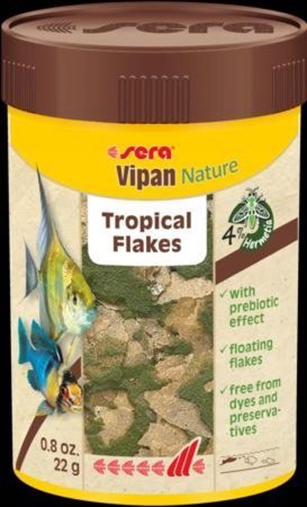 Sera Vipan Nature Τροφή Για Ψάρια Σε Νιφάδες, 100ml