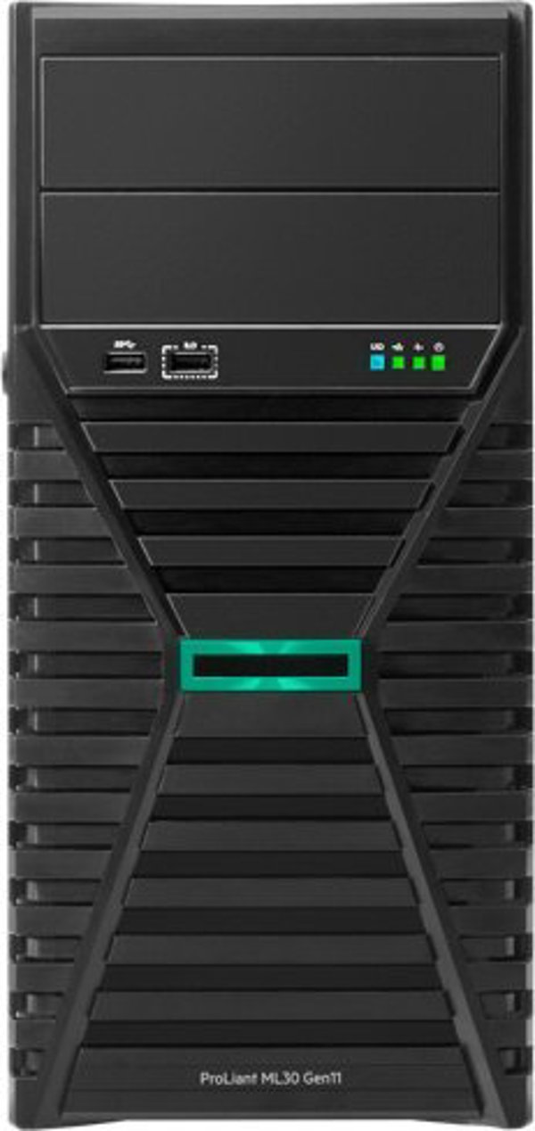 Διακομιστής HP HPE PL ML30g11 E-2434 (3.4G/4C8T) 1x32G (P64339) 2x960G (P47808) 4LFF-HP VROC 800W 4x1G NBD311 Smart Choice