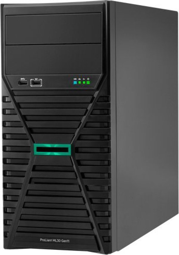 Διακομιστής HP HPE PL ML30g11 E-2434 (3.4G/4C8T) 1x32G (P64339) 2x960G (P47808) 4LFF-HP VROC 800W 4x1G NBD311 Smart Choice