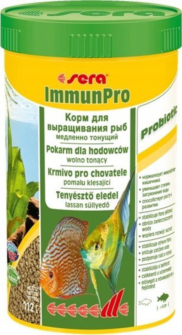 Sera ImmunPro Nature Τροφή Ψαριών Βραδείας Βύθισης 250ml για Ψάρια Άνω των 4cm