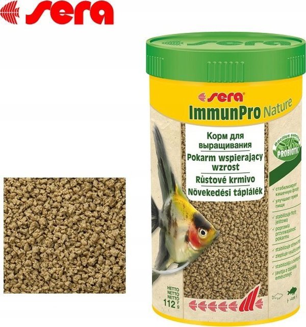 Sera ImmunPro Nature Τροφή Ψαριών Βραδείας Βύθισης 250ml για Ψάρια Άνω των 4cm