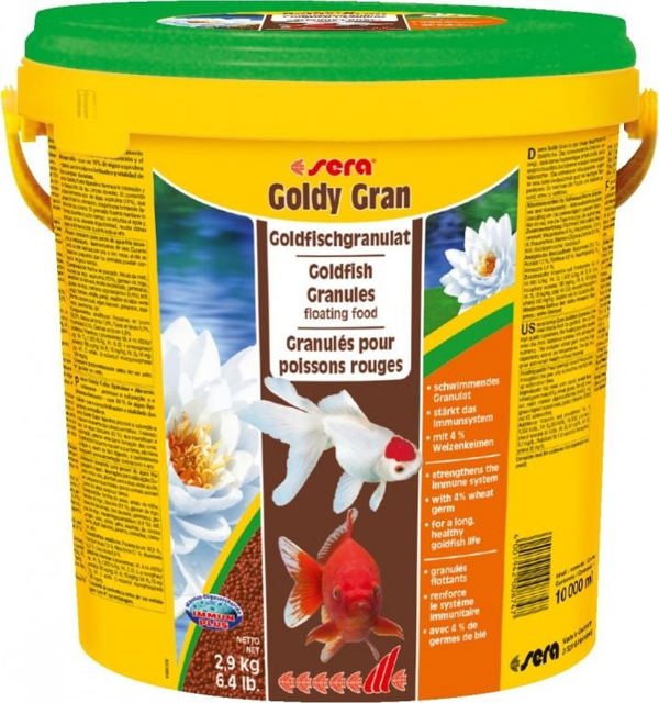 Sera Goldy Gran Nature Τροφή για Χρυσόψαρα, Κόκκοι, 10l (2.9kg)
