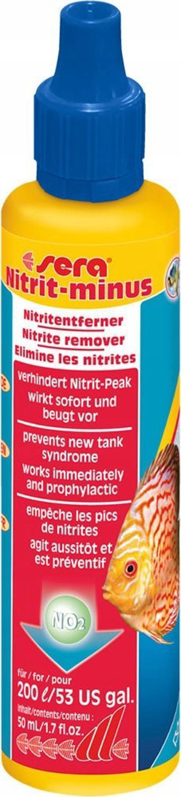 Sera Nitrite Minus Υγρό Εξουδετέρωσης Νιτρωδών για Ενυδρεία, 50ml