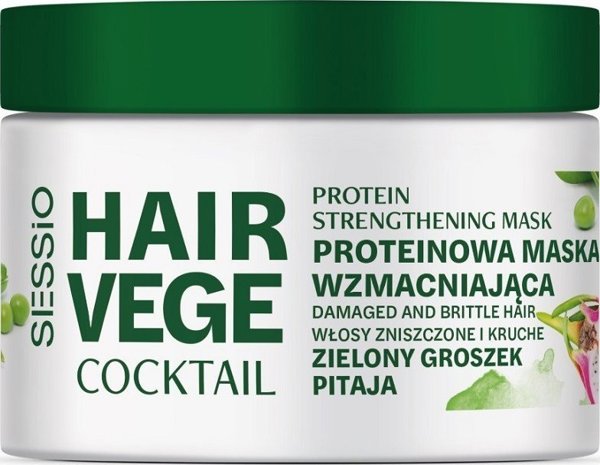 Μάσκα μαλλιών SESSIO_Vege Cocktail με φρούτο του δράκου &amp|μπιζέλι 250g