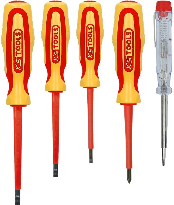 Σετ 5 κατσαβιδιών για ηλεκτρολόγους KS TOOLS