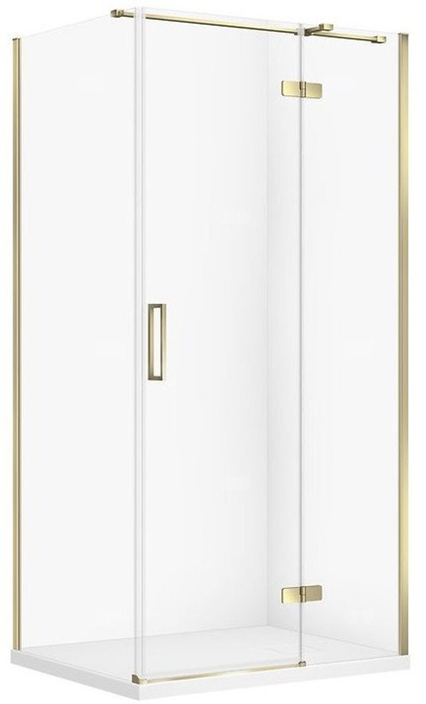 Σετ C562 Καμπίνα City Πράβα Χρυσή 100x80x195+Tako Slim Λευκό Ματ Wir