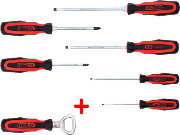 Σετ κατσαβιδιών 6 τεμαχίων KS TOOLS με αξεσουάρ