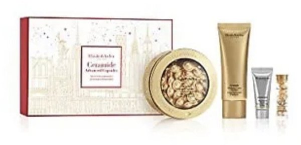 Set Elizabeth Arden: Advanced Ceramide, Restoring & Refreshing, Serum Capsules, Face, 60 pcs + Advanced Ceramide, Restorative, Eye Serum, 7 pcs + Ceramide, Eliminates Impurities, Cleansing Cream, 50 ml + Superstart , Restorative, Serum, 5 ml For Wome
