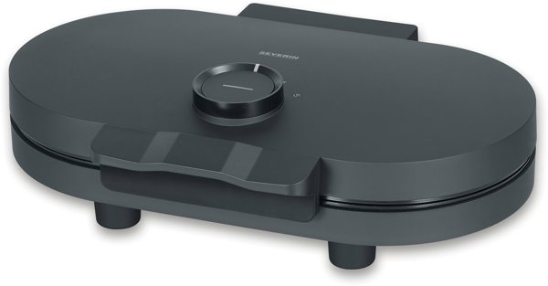 Severin Βαφλιέρα Duo WA 2118, Συσκευή για 2 Βάφλες, Αντικολλητική Πλάκα, 1200W, Μαύρο Χρώμα