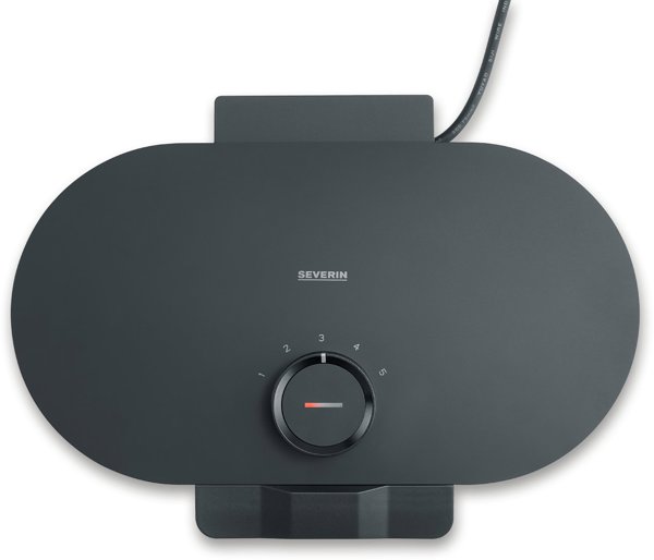 Severin Βαφλιέρα Duo WA 2118, Συσκευή για 2 Βάφλες, Αντικολλητική Πλάκα, 1200W, Μαύρο Χρώμα