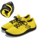 Γυναικεία παπούτσια BAREFOOT MERINO λεμονί/μαύρο 40