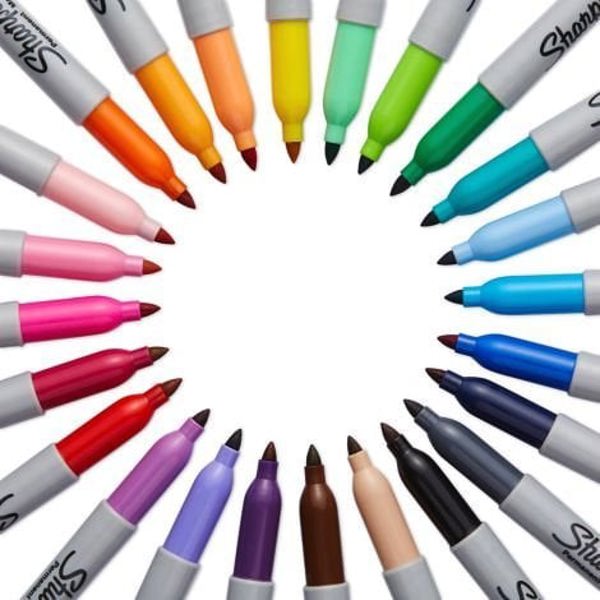 Μαρκαδόρος Sharpie Sharpie με Λεπτή Στρογγυλή Μύτη F 18 Χρώματα Διασκέδασης