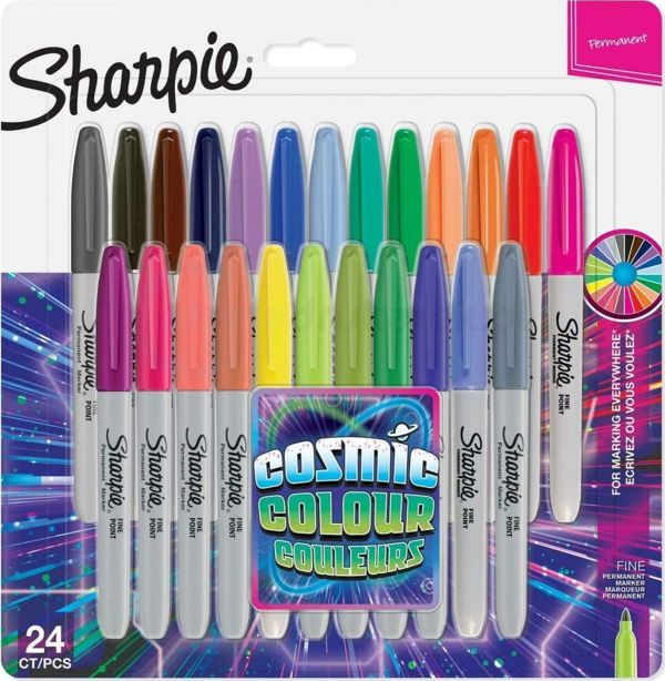 Μαρκαδόρος Sharpie Sharpie Λεπτή Στρογγυλή Μύτη F 24 Χρώματα Cosmic
