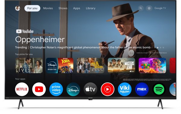 Sharp | 55HL4265E | 55 | Smart TV | Google TV | UHD | Black