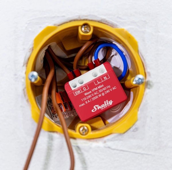 Shelly Shelly Ρελέ "Wave 1PM Mini" Z-Wave