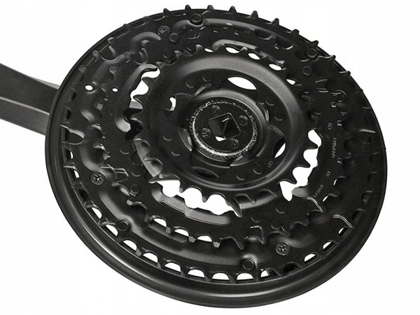 Shimano FC-TY501 δισκοβραχίονας, 170 mm 42/34/24T, 6-8v, με προστατευτικό αλυσίδας