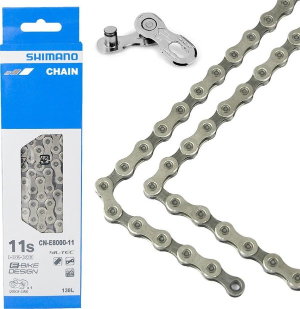 Αλυσίδα 11 ταχυτήτων Shimano Steps CN-E8000 138 κρίκοι + σύνδεσμος