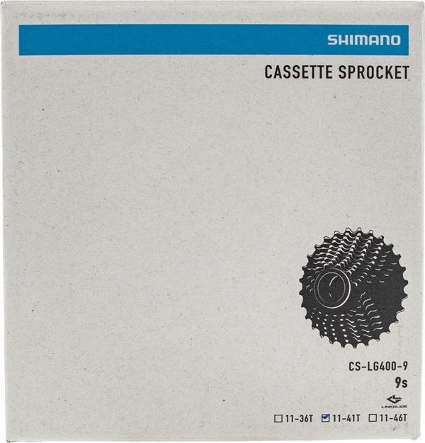 Shimano Κασετα Shimano Cues CS-LG400, 9-ταχ, 11-41, Linkglide, γραφίτης