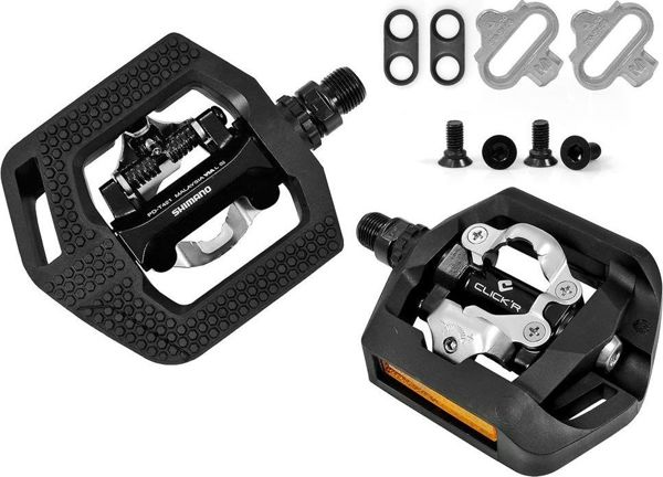 Πεντάλ Shimano Shimano SPD PD-T421 Click'R με σφιγκτήρες SM-SH56 γενικής χρήσης 6530270 4524667749455