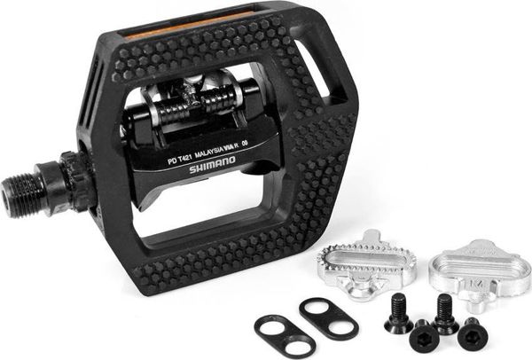 Πεντάλ Shimano Shimano SPD PD-T421 Click'R με σφιγκτήρες SM-SH56 γενικής χρήσης 6530270 4524667749455