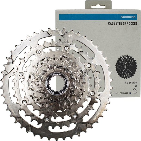 Shimano Κασετα Shimano Cues CS-LG400, 9-ταχ, 11-46, Linkglide, γραφίτης